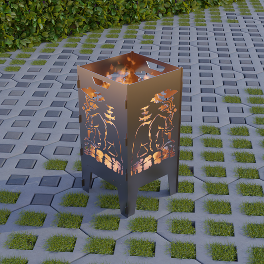 Feuerkorb Bärenmotiv