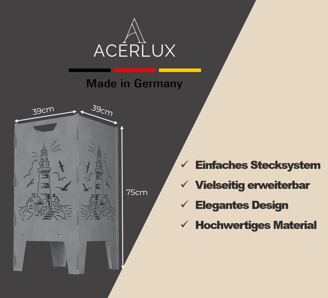 Feuerkorb Leuchtturm