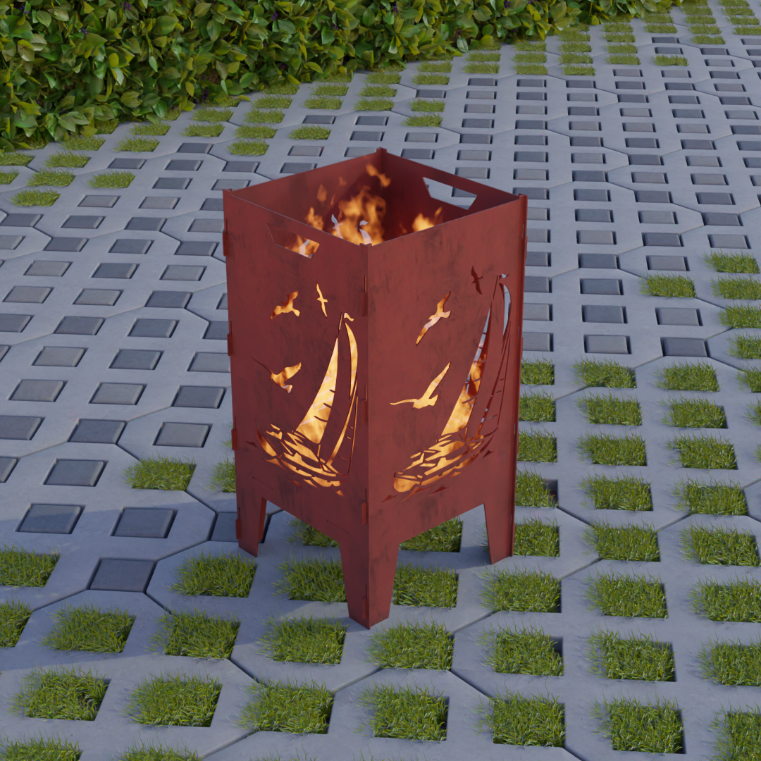 Feuerkorb Segelboot
