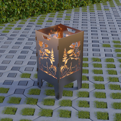 Feuerkorb Bisonmotiv