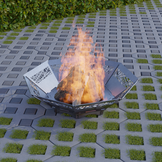 Feuerschale Octagon Abstrakt