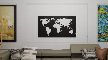 Wandbild Weltkarte