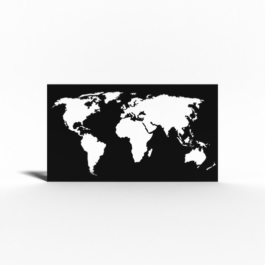 Wandbild Weltkarte